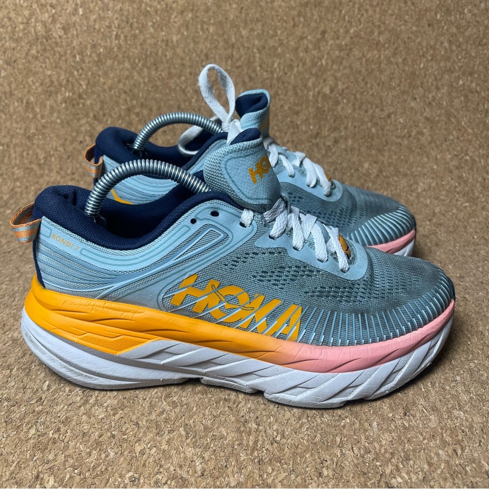 Hoka Women's Blue and Pink Athletic Shoes